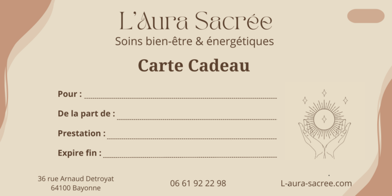 carte cadeau massage Bayonne